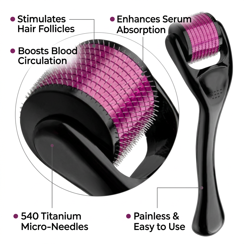 Derma Roller 1.5mm – Activate Your Hair Growth