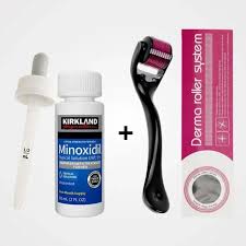 Complete Hair Regrowth Kit — 5 Bottles + Derma Roller